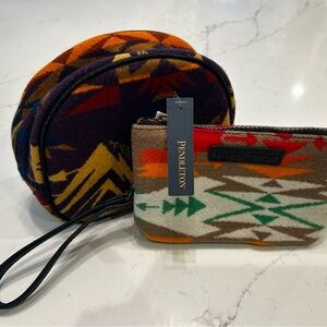 Pendleton Geometric Wristlet and Pouch Set